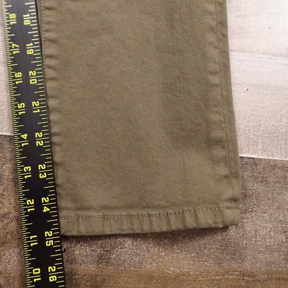 Joie High Rise Skinny Button Fly Pants Olive Green Size 24 – 25" Inseam - Picture 5 of 12